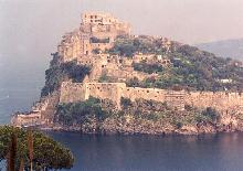 Hill-top fortified town in Italy